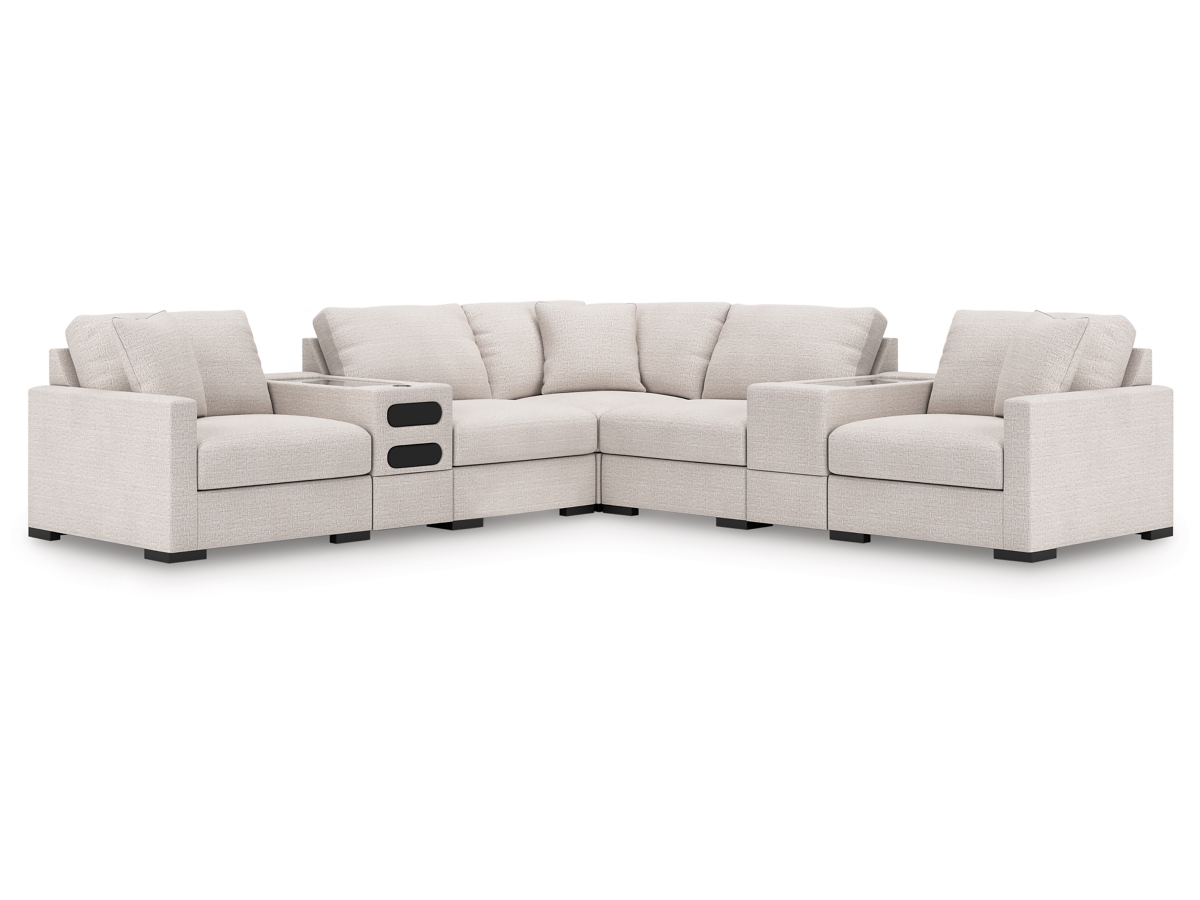 Modmax 7 Piece Modular Sectional with Audio Console Modmax 7 Piece Modular Sectional with Audio Console