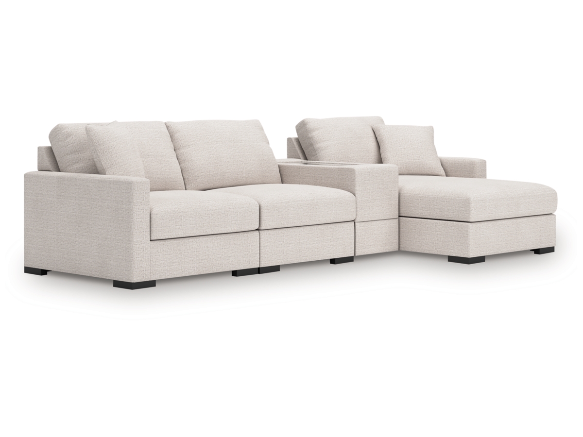 Modmax 4 Piece Modular Sectional with Storage Console Modmax 4 Piece Modular Sectional with Storage Console