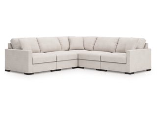 Omaha by Ashley 5-Piece Modular Next-Gen Nuvella™ Performance Fabric Sectional