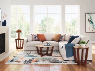 Omaha by Ashley 5-Piece Modular Next-Gen Nuvella™ Performance Fabric Sectional