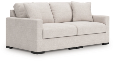 Omaha by Ashley 2-Piece Sectional Loveseat, Stone, large