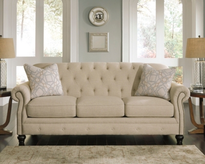 Ashley Sofa With Wood Trim | Cabinets Matttroy