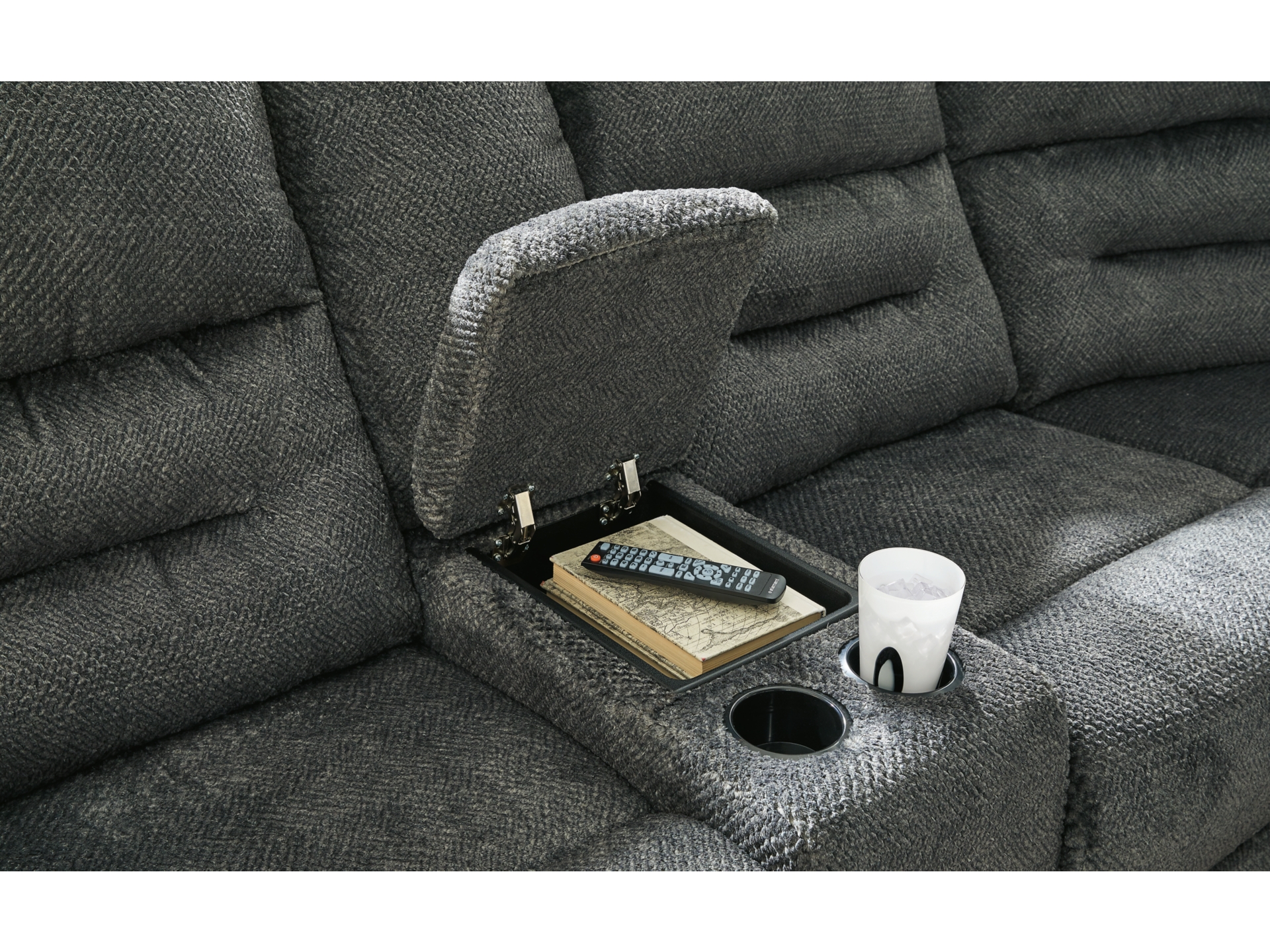 Image 1 of Nettington 4-Piece Power Reclining Sectional