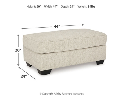 Heartcort Ottoman Dimensions