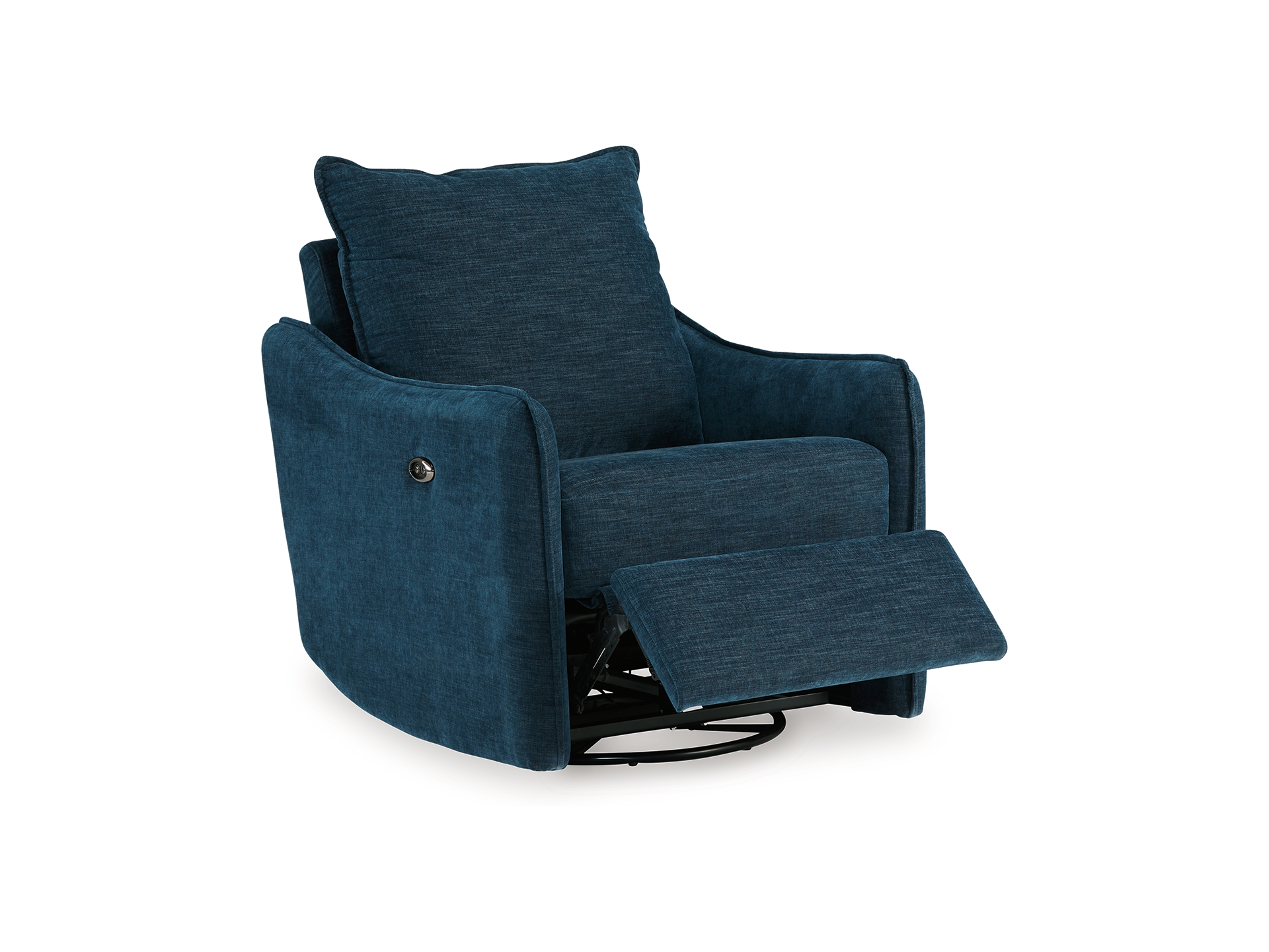 Image 3 of  McBurg Swivel Power Recliner Navy 