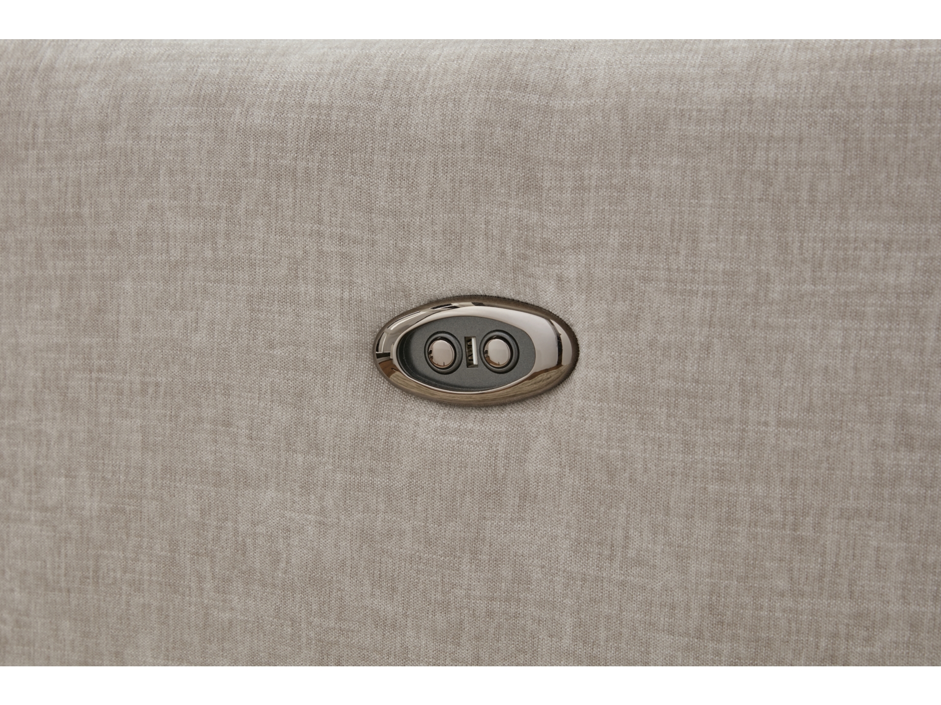 Image 1 of McBurg Swivel Power Recliner Taupe 
