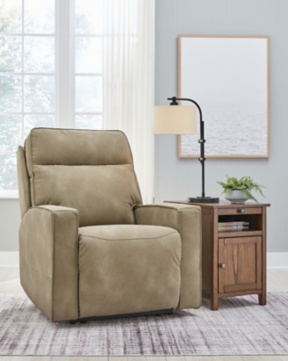 Next-Gen Durapella Performance Fabric Dual Power Recliner, Sand