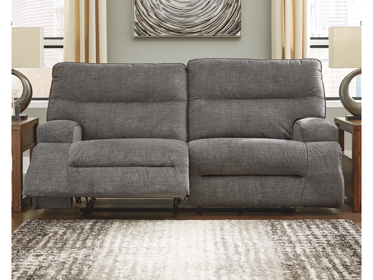 Coombs charcoal reclining sofa 2025