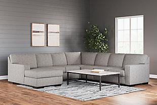 Ashlor Nuvella® 5-Piece Sectional with Chaise, , rollover