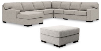 Ashlor Nuvella® 5-Piece Sectional with Ottoman, , large