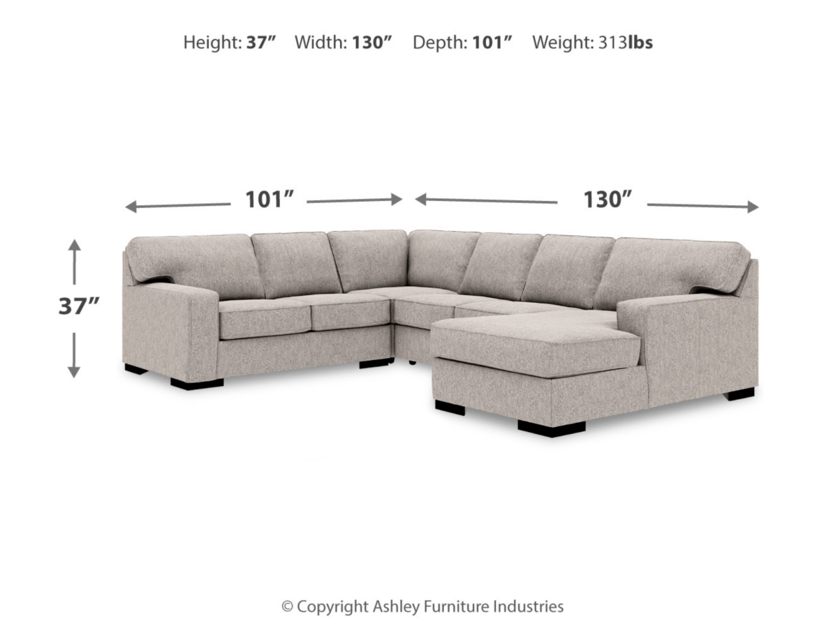 Ashley ashlor shop nuvella sectional