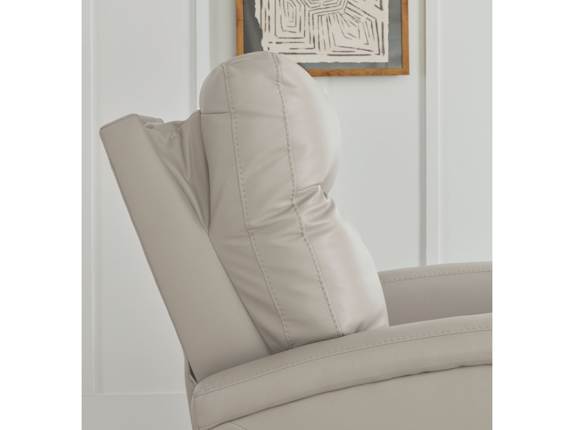Image 1 of Ryversans Dual Power Recliner Dove Gray