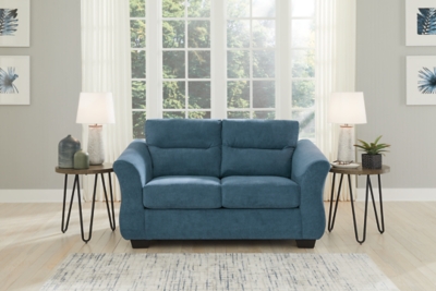 Miravel Loveseat, Indigo, large