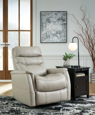 Riptyme Swivel Glider Recliner, Dove Gray, large