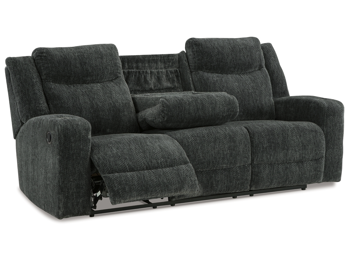 Reclining sofa with drop deals down table near me