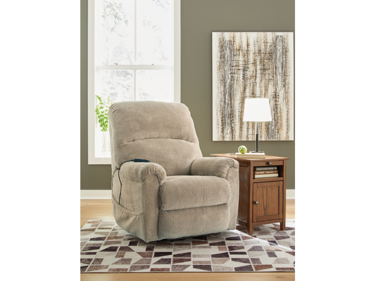 Shadowboxer Power Lift Recliner - Toast