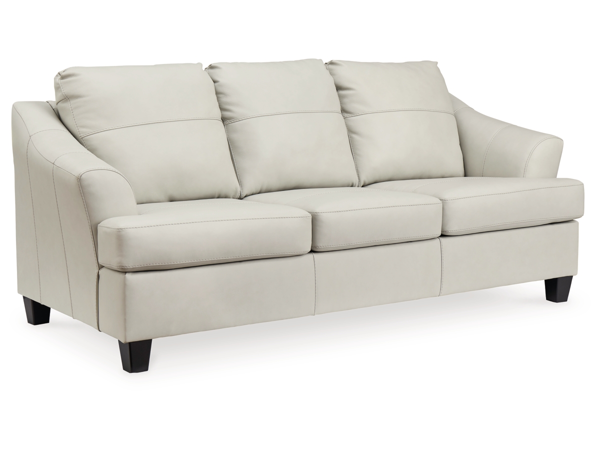 White leather deals couch ashley furniture