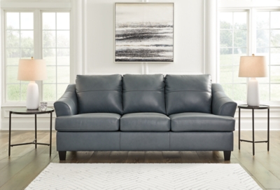 Extra firm leather clearance sofa