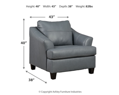 Ashley furniture oversized online leather chair