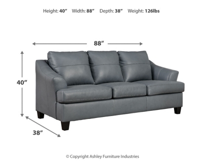 Genoa Sofa, Steel, large