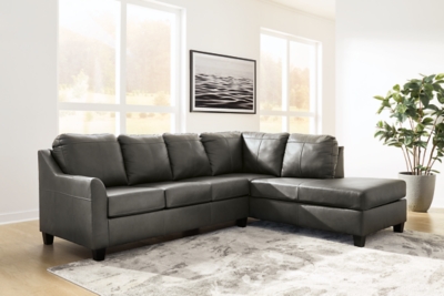 47804S1 Valderno 2-Piece Leather Sectional with Chaise, Fo sku 47804S1