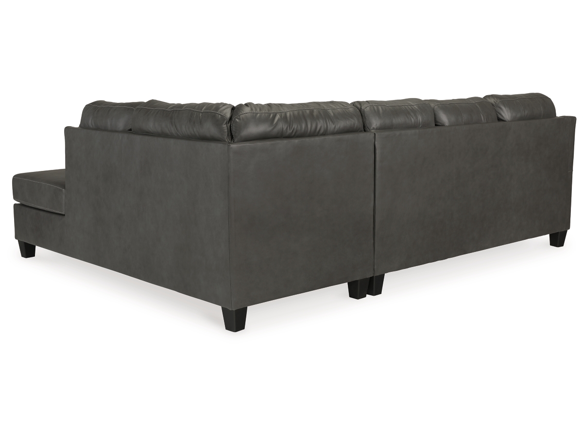 Valderno 2-Piece Leather Sectional with Chaise