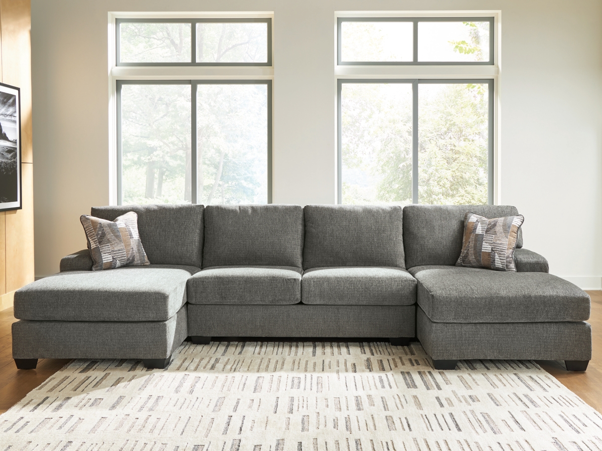 Newellen 3-Piece Sectional with Double Chaise | Ashley