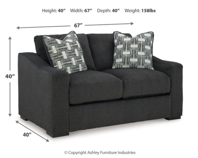 Wryenlynn Loveseat Dimensions