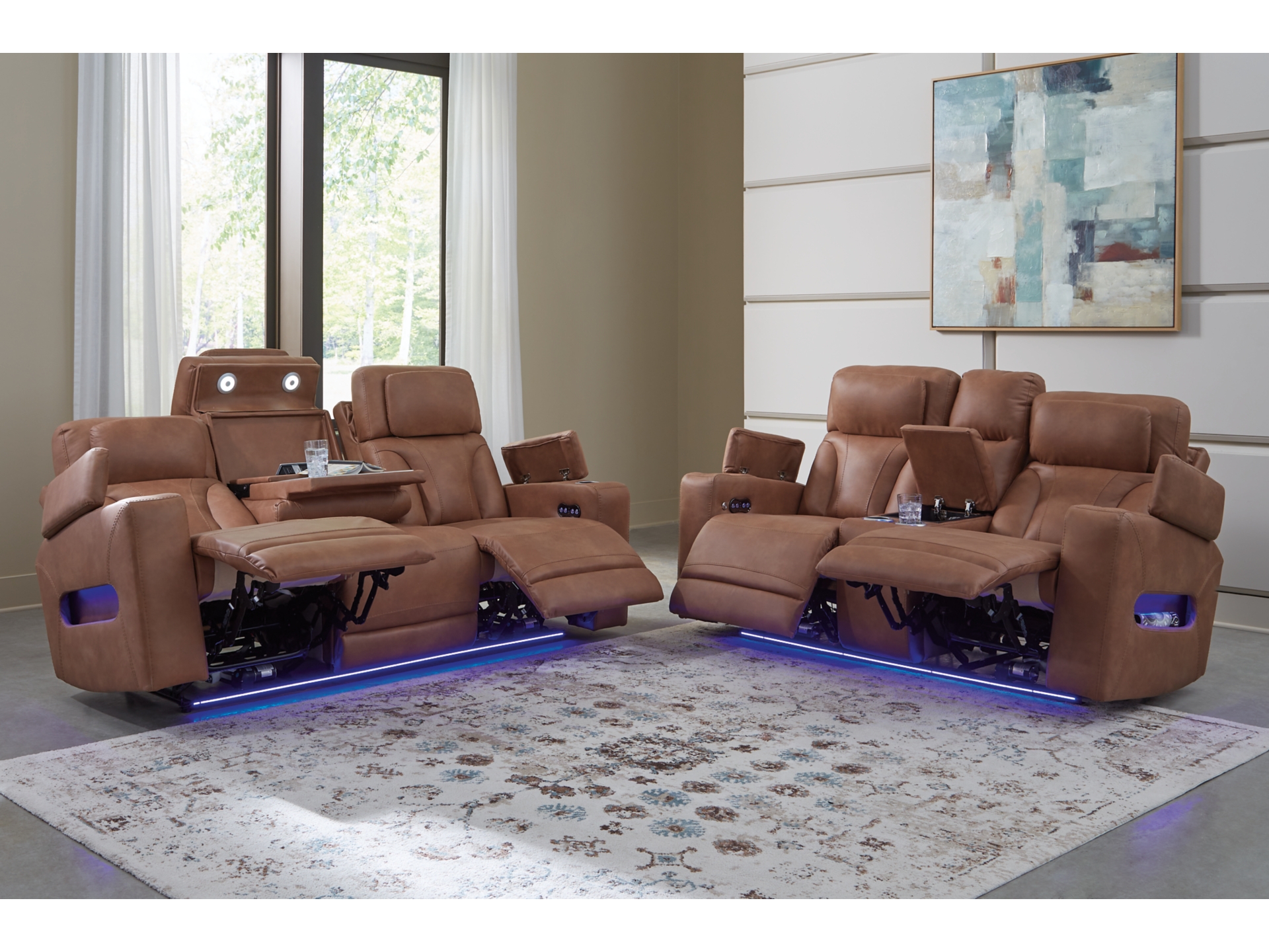Point Clear Sofa and Loveseat 