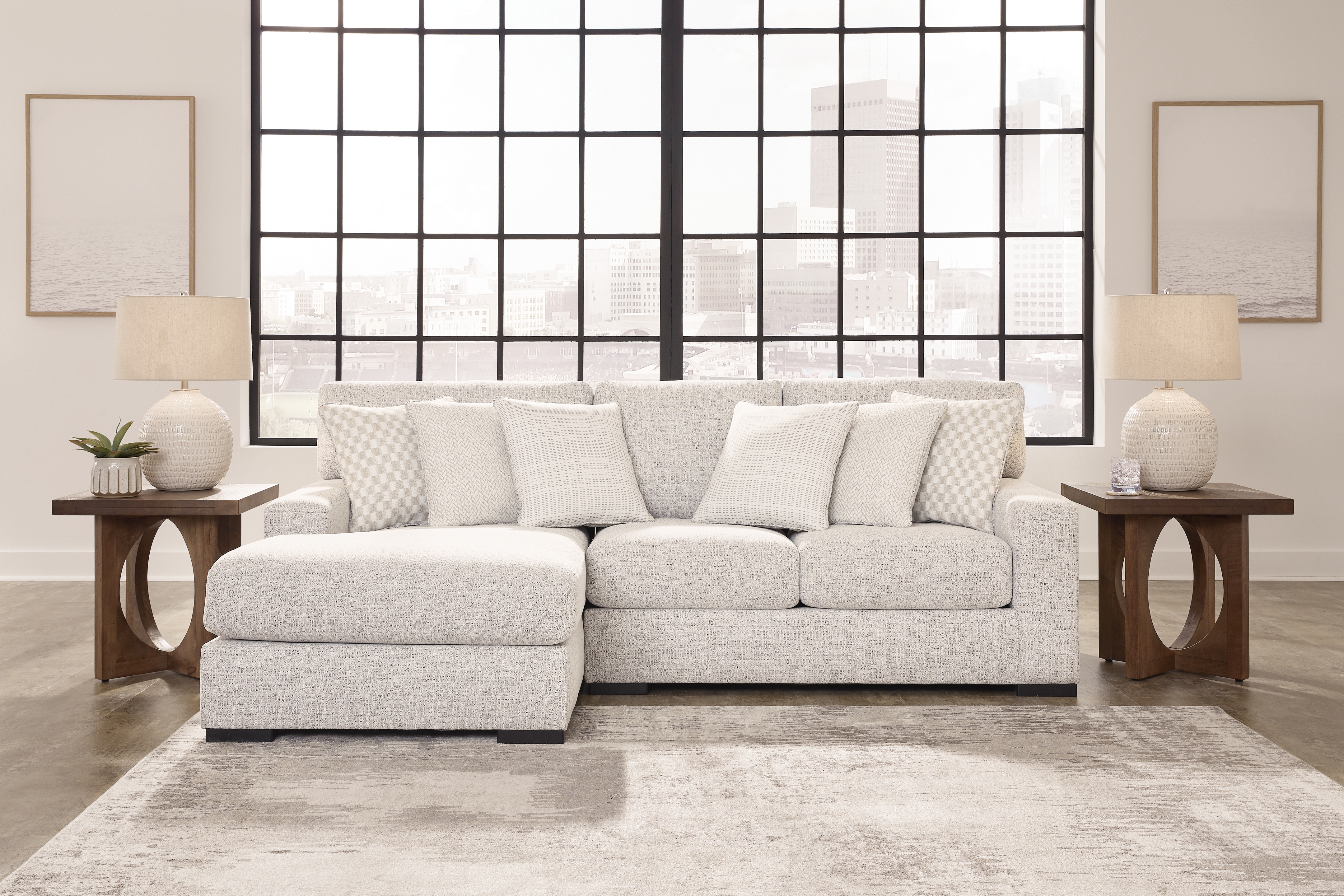 Larce 2 Piece Sectional With Chaise