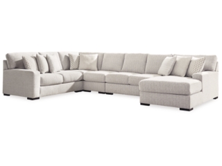 Larce 5-Piece Next-Gen Nuvella™ Performance Fabric Sectional with Chaise