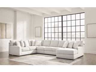 Larce 5-Piece Next-Gen Nuvella™ Performance Fabric Sectional with Chaise