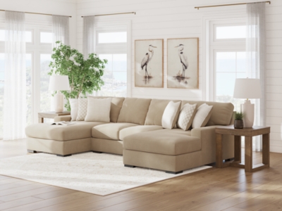 Larce 3-Piece Sectional with Chaise, Dune, rollover