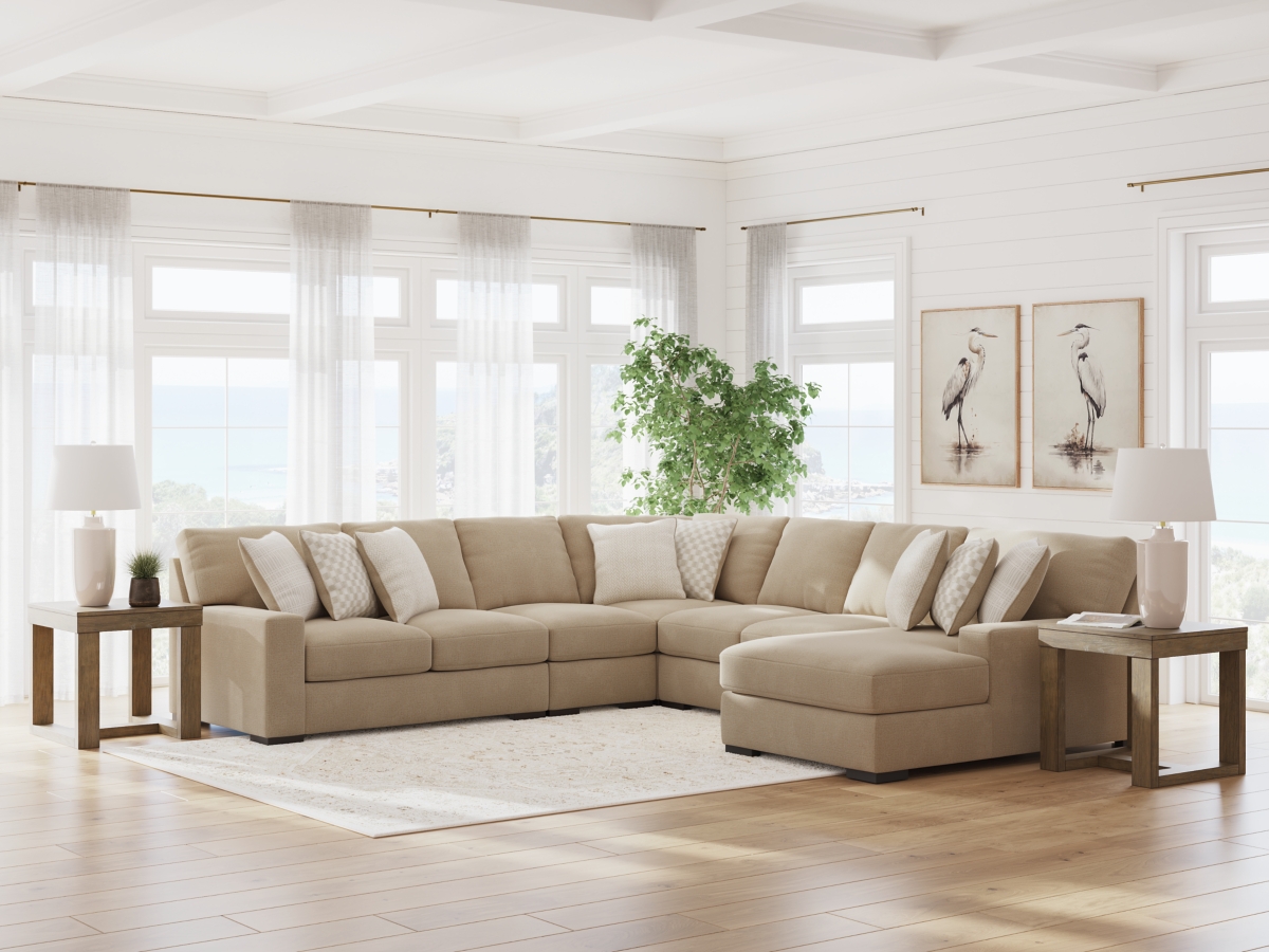 Larce Next-Gen Nuvella™ Performance Fabric 5-Piece Sectional with