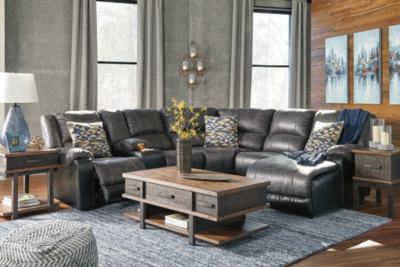 Nantahala 6-Piece Manual Reclining Sectional with Chaise | Ashley ...