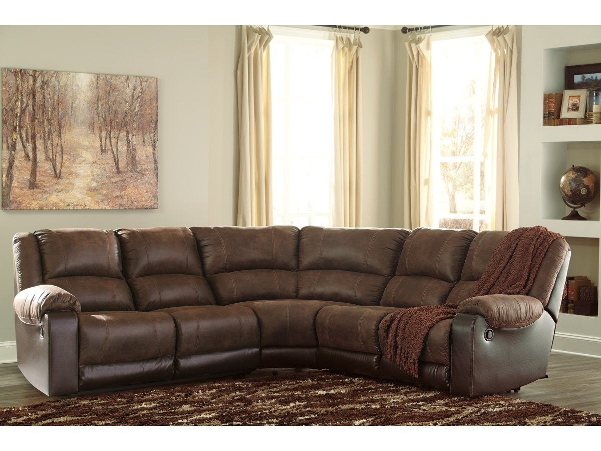 Nantahala 5 Piece Manual Reclining Sectional Ashley