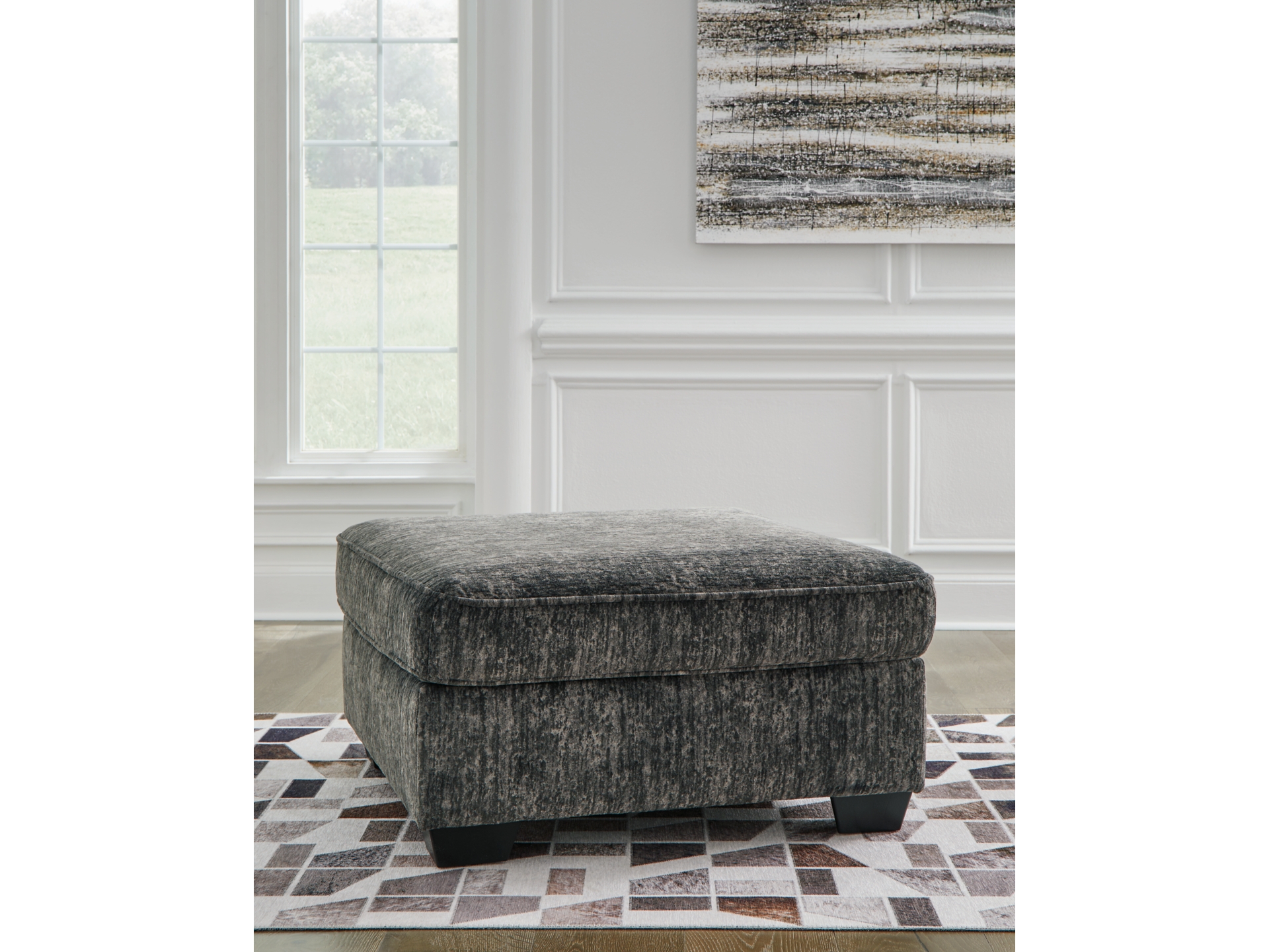Image 3 of  Lonoke Sofa Loveseat Chair ottoman Gunmetal 