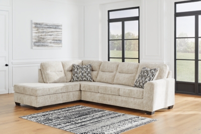 50505S1 Lonoke 2-Piece Sectional with Chaise, Parchment sku 50505S1