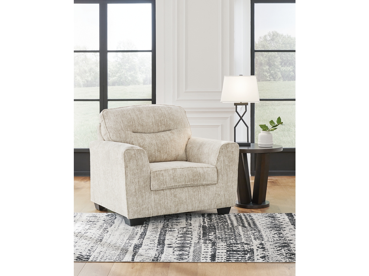 Ashley mykla fabric oversized deals chair with ottoman in shitake