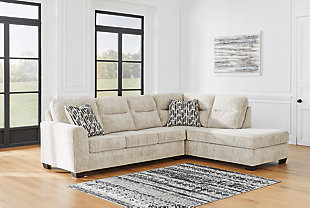 Lonoke 2-Piece Sectional with Chaise, Parchment, rollover