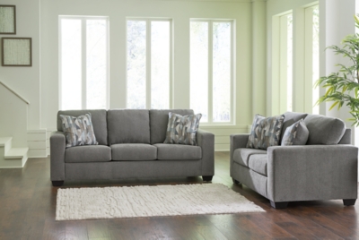 Deltona Sofa and Loveseat, Graphite