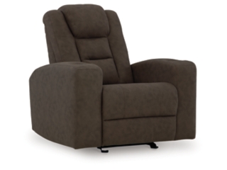 Mayhem Madness Manual Reclining Sofa with Drop Down Table | Ashley