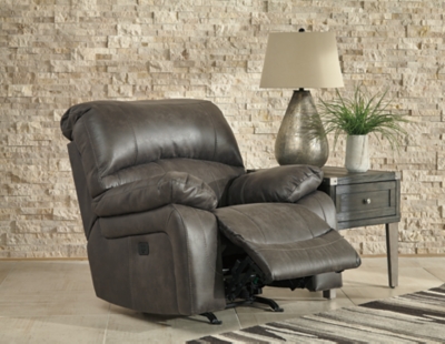 Dunwell Dual Power Recliner, Steel