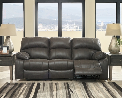 Dunwell Power Reclining Sofa, Steel, large