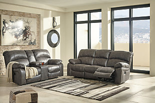 Dunwell Sofa and Loveseat, Steel, rollover