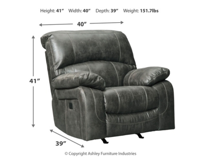 Dunwell Power Recliner, Steel, large
