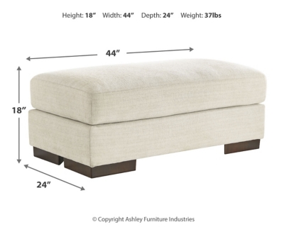 Maggie Ottoman, Birch, large