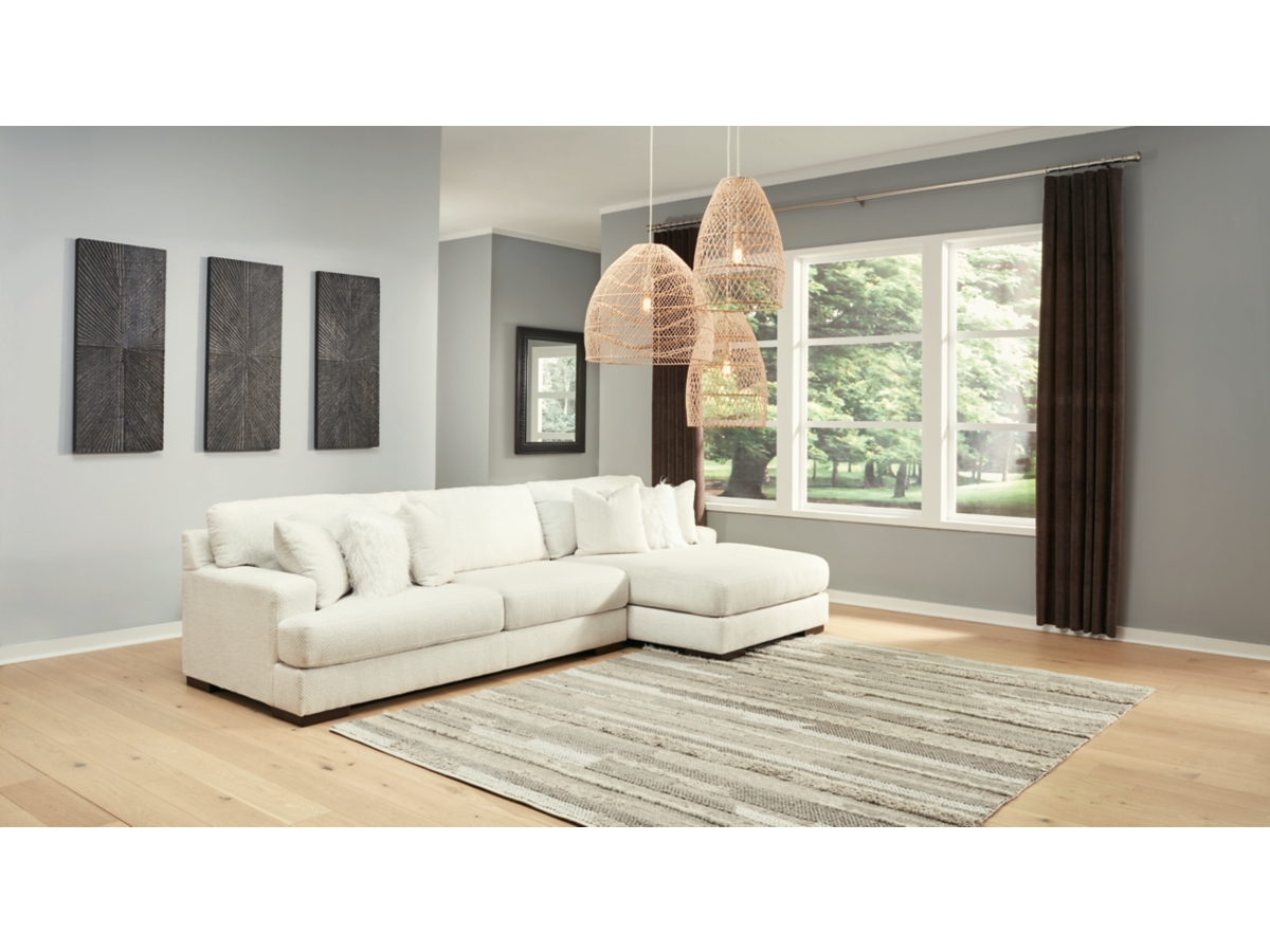 Ivory sectional deals sofa with chaise