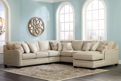 APK-52521-R5 Luxora 5-Piece Sectional with Chaise, Bisque sku APK-52521-R5