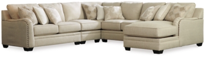 Luxora 5-Piece Sectional with Chaise, Bisque, large